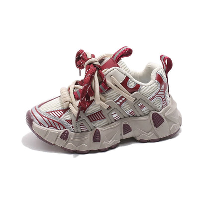 Kids Sneakers for Girls 2025 New Toddlers Causal Shoes Spring Autumn Chunky Versatile Children School Basketball Shoes Non-slip