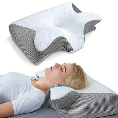 Butterfly Sleep Memory Neck Pillow Slow Rebound Comfortable Memory Foam Sleep Pillow Cervical Orthopedic Neck Massage Bed Pillow.