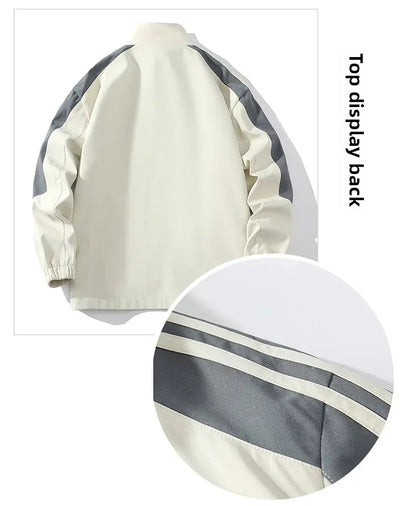 Cool Casual Sports Suit for Teenage Boys Large Size Trendy Workwear Pants Included One Complete Set Handsome Male Apparel.