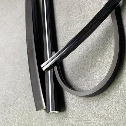 1-5m Black Silicone Tube LED Neon Light DC12V Flexible Recessed Diffuser Channel Waterproof Wall Ceiling Ribbon Rope Strip Light.