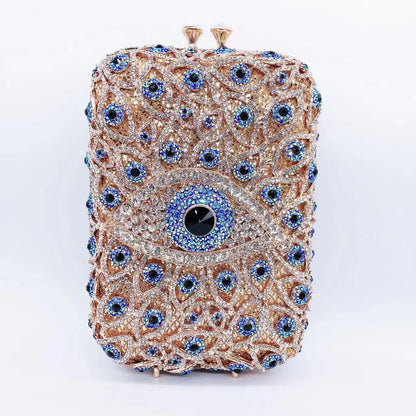 Diamond Dinner Hollow Rhinestone Banquet Clutch Bag Handtassen Dames Bolsos De Fiesta Para Mujer Boda Women's Rhinestone Handbag