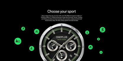 Global Version OnePlus Watch 3 Smart Watch 1.50inches LTPO  AMOLED Display Snapdragon W5 Processor Dual Frequency GPS Wear OS.