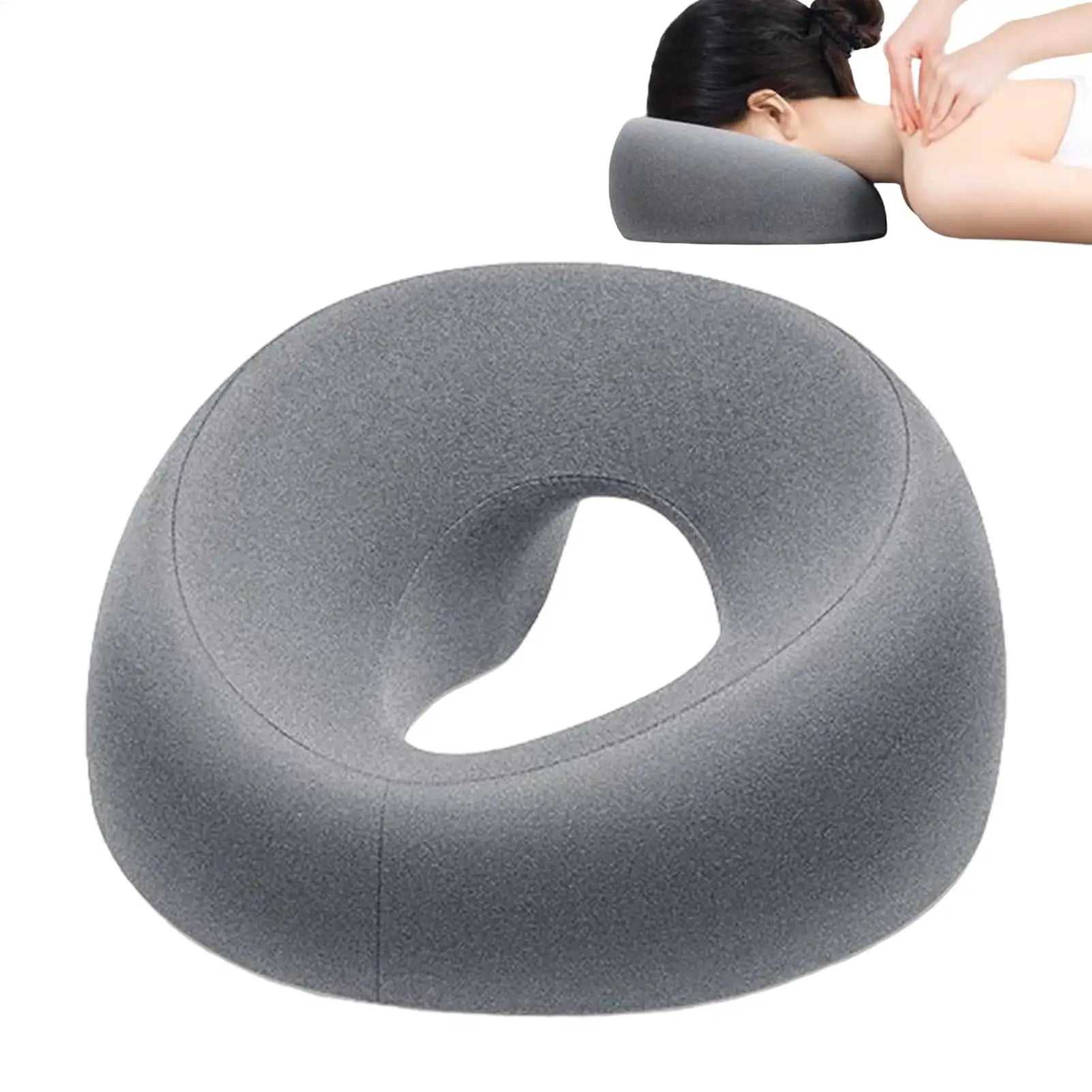 Face Down Pillow Prone Pillow for Prone Face Down Resting Comfort Memory Foam Ergonomics Home Massage Headrest for Beauty Salon.