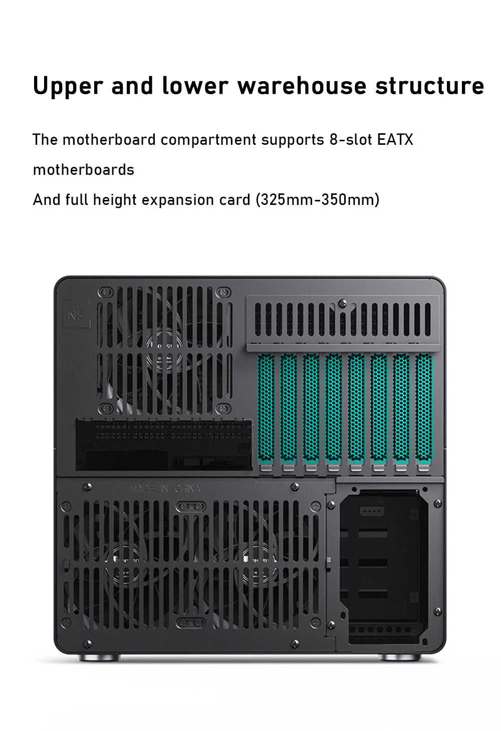 Jonsbo N5 NAS Computer Chassis ITX/M-ATX/ATX/E-ATX PC Case 12+4 Hard Disk Space ATX Power Supply With Fan Aluminum Desktop Case.