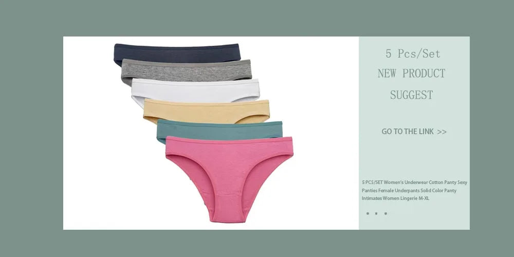 Lady Underwear 5 PCS/SET Sexy Lace Underpants Fashion Female M-XL Women Panties Cotton Briefs.