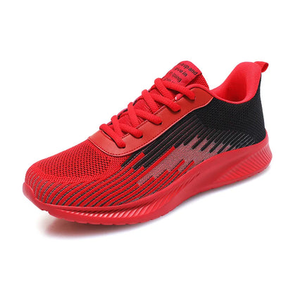 Summer Hot Sale Red Mesh Men Running Sneakers Big Size 47 Light Breathable Women Training Shoes Non-slip Sport Shoes for Man