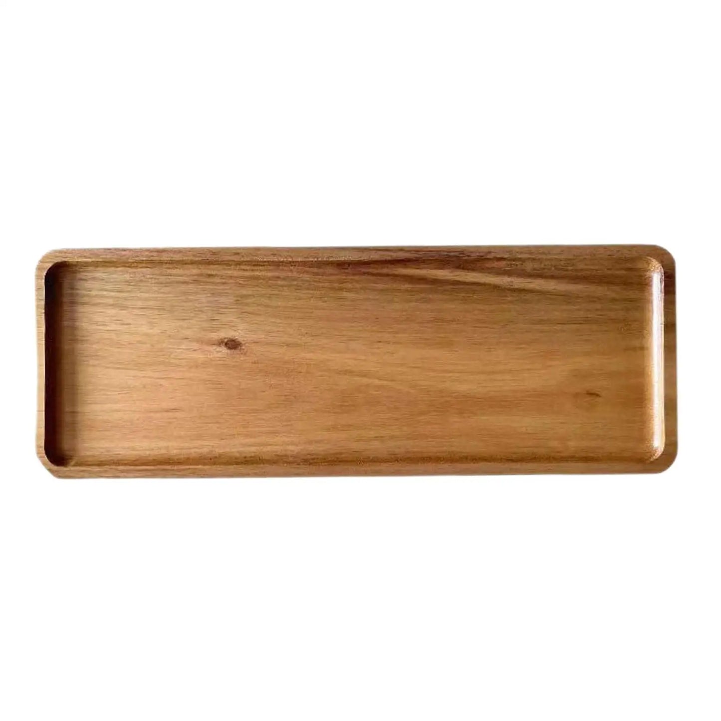 Wooden Plate Wooden Tray,Counter Organizer Modern Appetizers Tray Food Tray Snack Plate for Home Centerpiece Bathroom Kitchen.