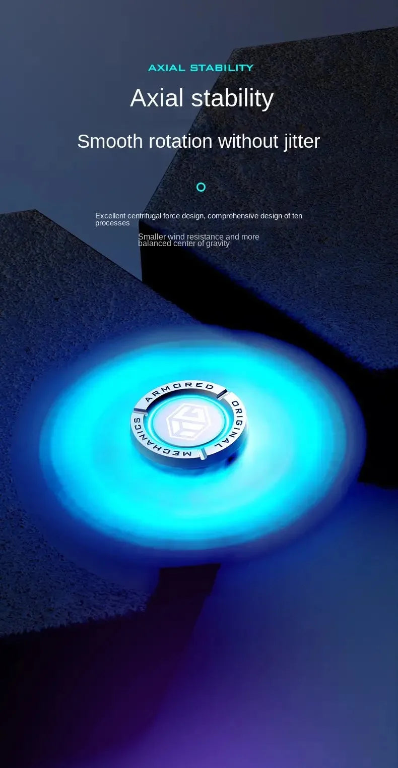 uminous metal EDC fidget spinner stress relief pressure reduction finger toy cool spinner ADHD  aids Creativity gift for boys.