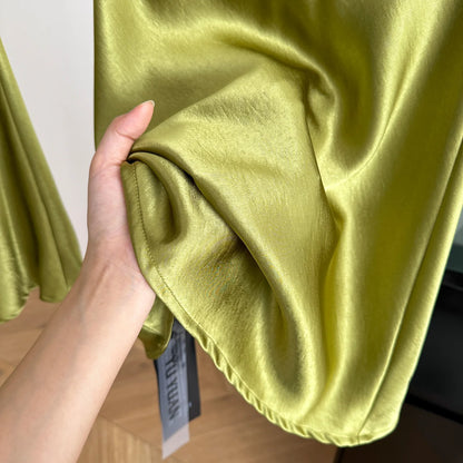 Women's Summer Elegant Acetate Short Meimard Short Skirt Lady Streetwear High Waist Slim Fishtail Mini Skirt.