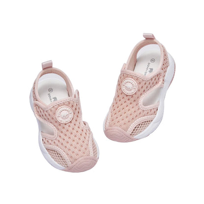Dave Bella 2025 Boys Girls Summer Mesh Breathable Pre Walker Non-Skid Baby Shoes Kids lightweight Sandals Shoes DB2235177-A.