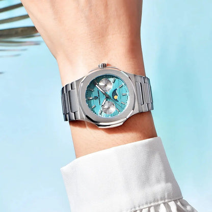 PAGANI DESIGN  Women's Watches Luxury Quartz Watch For Women Multifunctional Chronograph Moon Phase Automatic Date Ladies Watch.