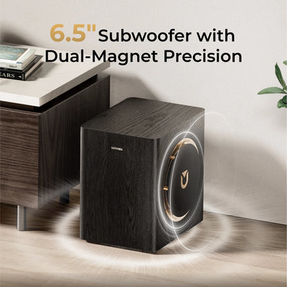 ULTIMEA Skywave X40 5.1.2ch Wireless Surround Sound System for TV with Dolby Atmos, Home Cinema Soundbar with Wireless Subwoofer.