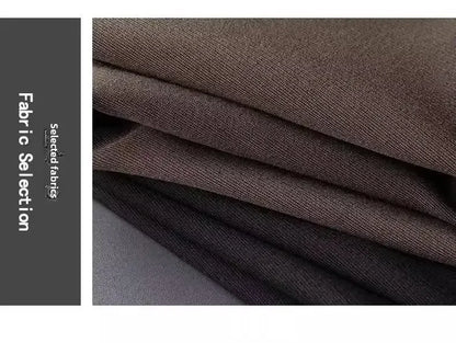 English Gentleman's Coffee Color Business Suit Pants Casual Draped Trousers For Men Fashionable Spring Autumn Small Foot.