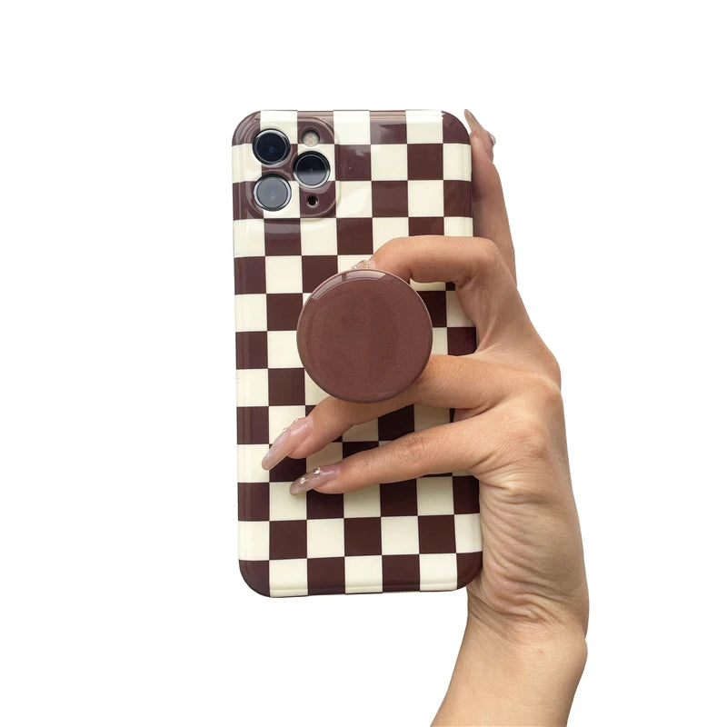 POPPED Luxury Ins Korean style Macaron phone sockets for iPhone 16 Foldable Stretch Griptok Phone Holder for Samsung Mobilephone.