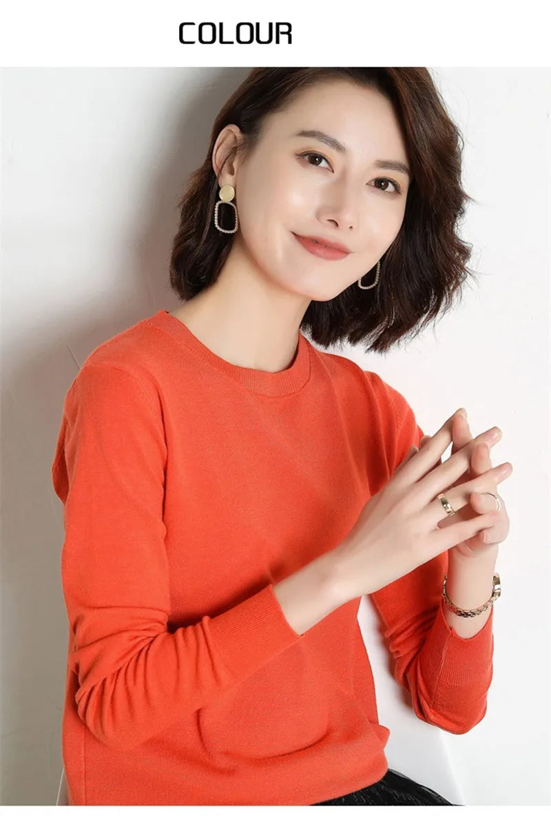 22 farben Herbst und Winter Kaschmir Pullover Frauen Pullover Oansatz Pull Femme Lange Hülse Frauen Casual Lose Pullover Pullover