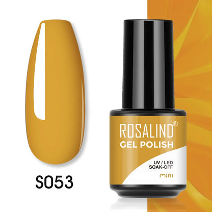 ROSALIND Red Series UV Nail Gel Hybrid Varnish Semi Permanent For Manicure Art Nail Polish Matt Base Top Coat Gel Nail Polish
