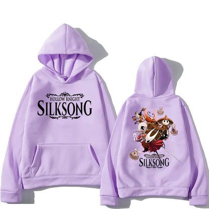 Hollow Knight Silksong Hot Game Hoodies Long Sleeve Fashion Casual Pullovers High Street Women Men Sweatshirt Fashion Streetwear.
