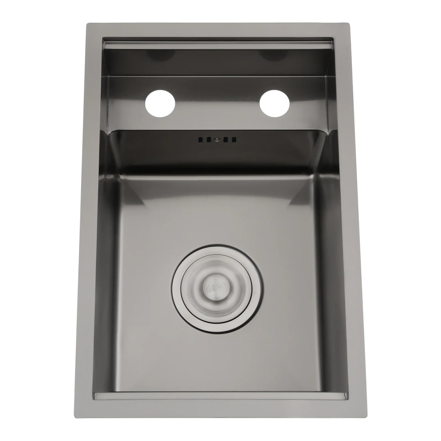 Bymaocar Edelstahlspüle 30 x 45 x 23 cm mit Wasserhahn, eingebettetes Küchenspüle, einschüssel, verdecktes Küchenspüle