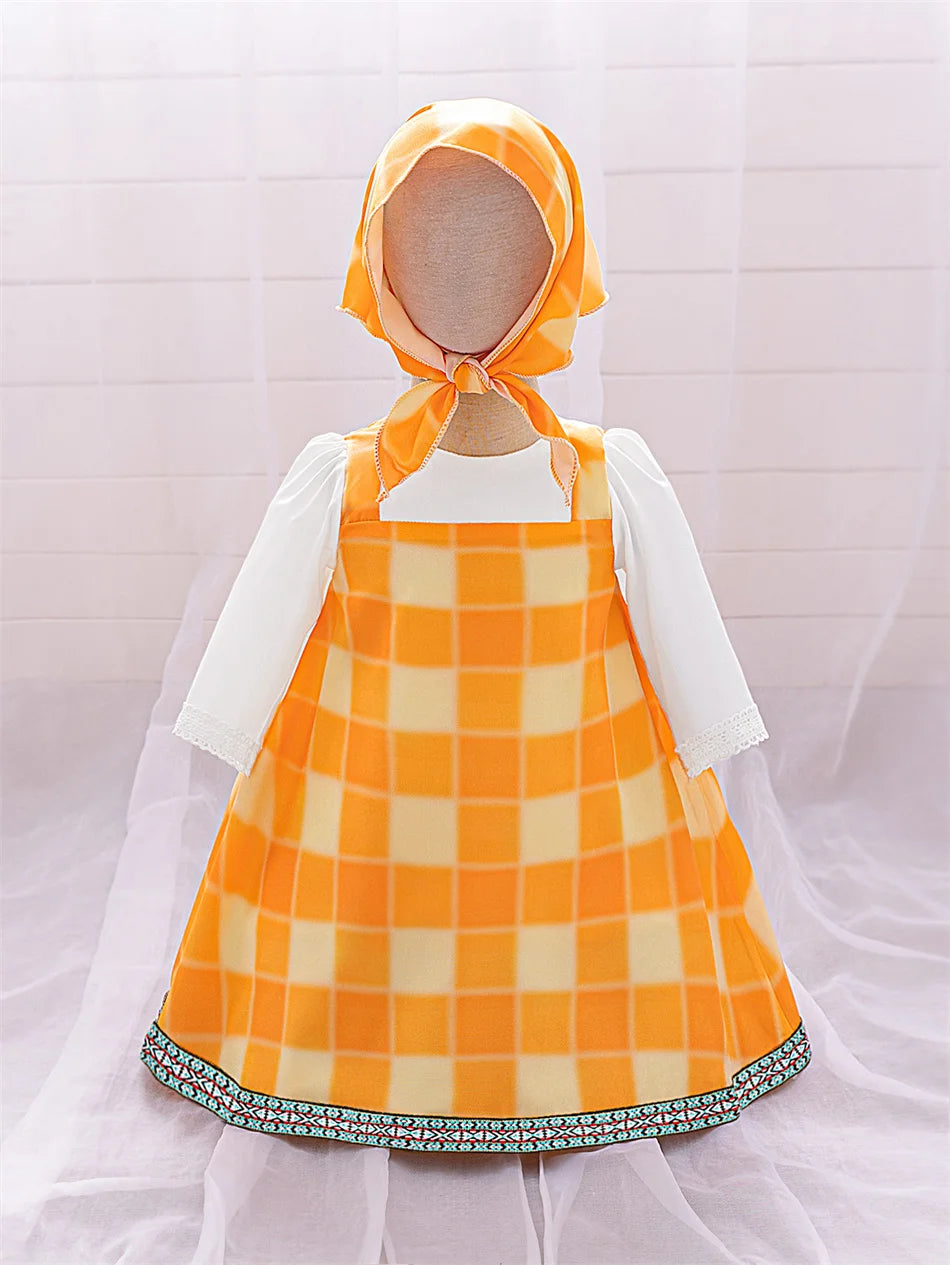 Mädchen Martha Cosplay Prinzessin Kleid Kleinkind Cartoon Bär Bühne Leistung Kleidung Kinder Karneval Party Maskerade Kleidung