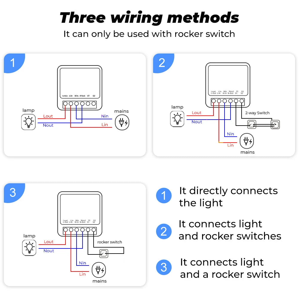 RF433 WiFi Smart Switch Tuya 16A Home Mini Relais Empfänger DIY Licht Schalter Automatisierung Controller Stimme Funktioniert mit Alexa Google.