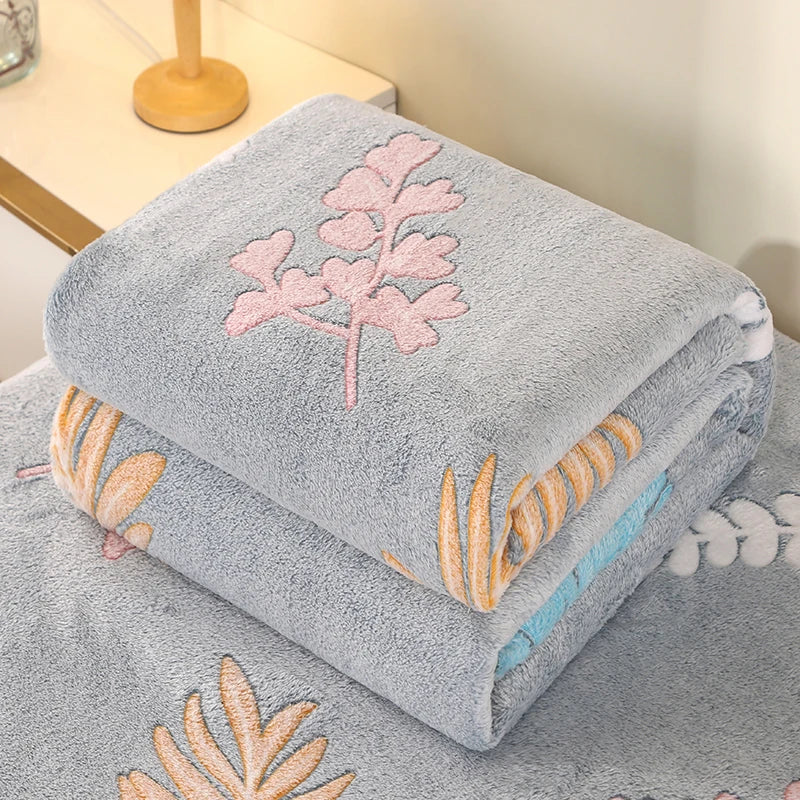 Bonenjoy 1pc Blanket Floral Style Bedspread Fleece Blanket Plaid Travel Shawl Sofa Nap Blankets Home Bedsheet manta.