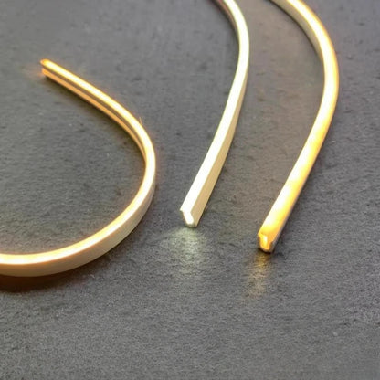 4/6/8/10mm Narrow LED Neon Silicone Tube Rope Lamp Recessed DC12V Flexible Waterproof Diffuser Cabinet Closet Ribbon Strip Light