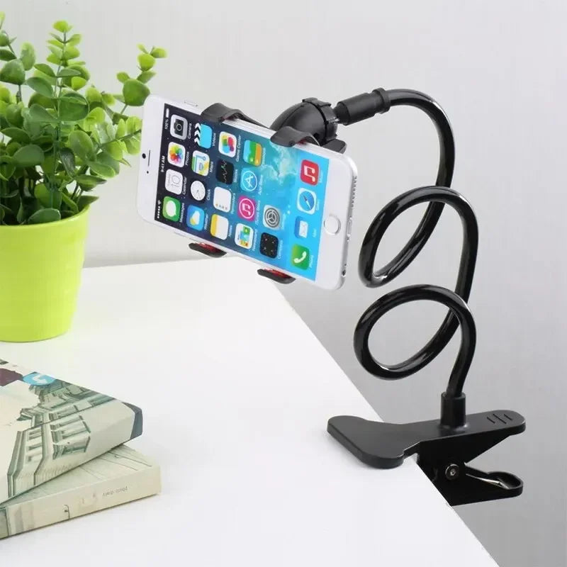 70cm 360 Clip Mobile Phone Holder Stand Portable Flexible Lazy Bed Desktop Bracket Smartphones Desk Bed Mount Stand Base Support.