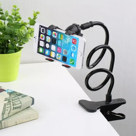70cm 360 Clip Mobile Phone Holder Stand Portable Flexible Lazy Bed Desktop Bracket Smartphones Desk Bed Mount Stand Base Support.