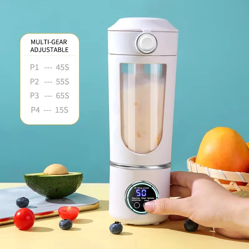 New Portable Juice Maker Blender for Shakes Smoothie 700ML Durable Juicer Steel Blades 2 In 1 Blender Bottle Smoothie Portable.