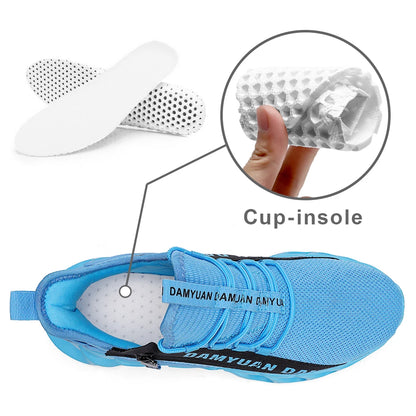 New Spring and Autumn Soft soled Running Men's Mesh Breathable Casual  Sports Shoes Men's Trendy Shoes Lightweight  Sneaker