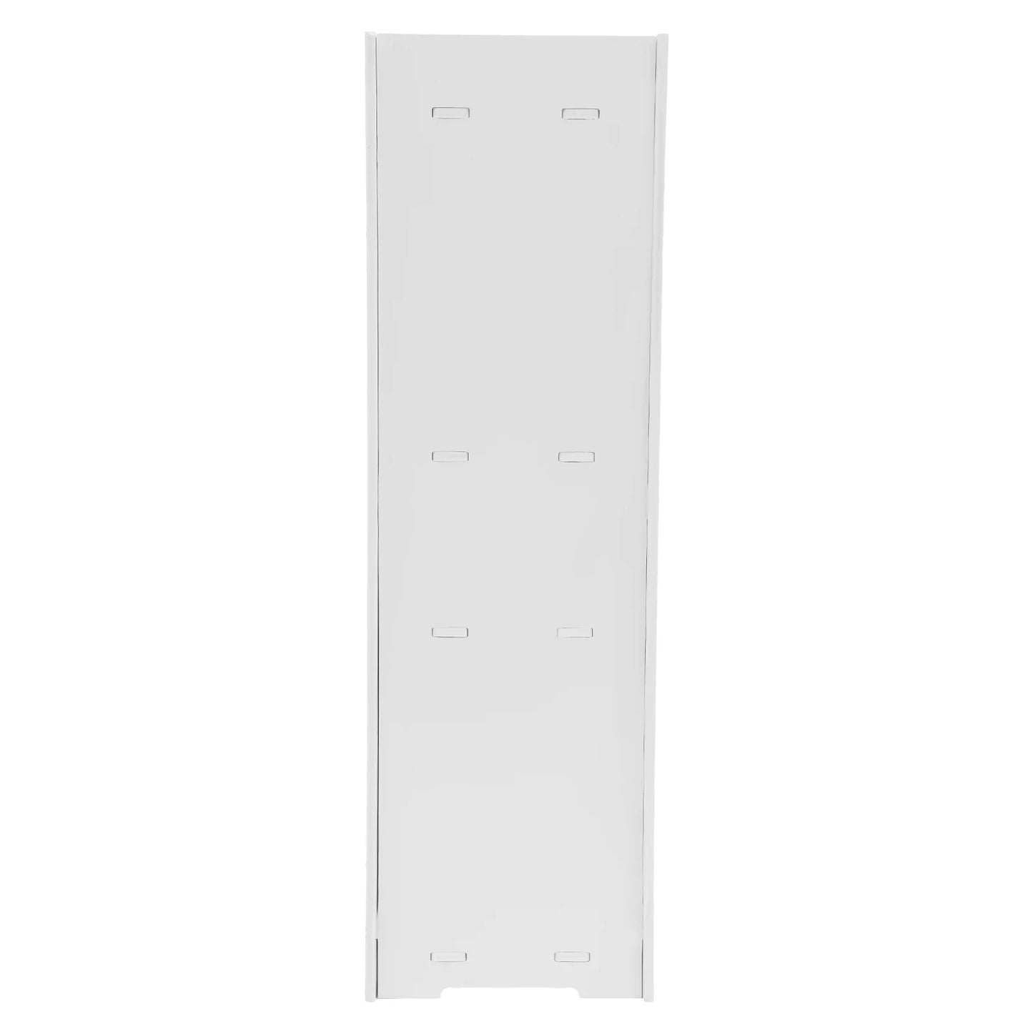 4-stufiger rechteckiger Badezimmerschrank, weißes freistehendes Lagerregal, Mehrzweck-Aufbewahrungsschrank, Badezimmerschrank, 24 x 24 x 80 cm