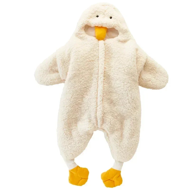 2024 Babys Neugeborene Mädchen Jungen Kleidung Ente & süßes Design Body & Einteiler gepolstert für Babys Strampler 5-Tage-Versand Hoodies.