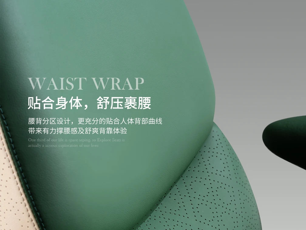 Bequemer Chefbürostuhl, luxuriöser grauer Designer-Drehstuhl, ergonomisch, tragbar, für das Home Office von Fotel Gaming