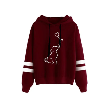 Simplicity Autumn Winter Versatile Pullovers Hot Sale Hoodies Stripe Women Sweatshirts Style Fashion Casual Sports Daily Quality.