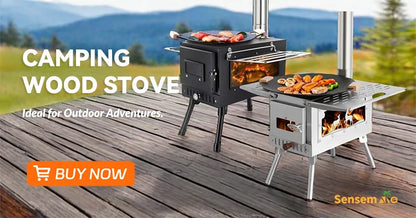 Tragbarer, holzgefeuerter Pizzaofen für den Außenbereich mit 12-Zoll-Stein und Thermometer, klappbare Beine, Camping-Grillmaschine aus Edelstahl für den Hinterhof