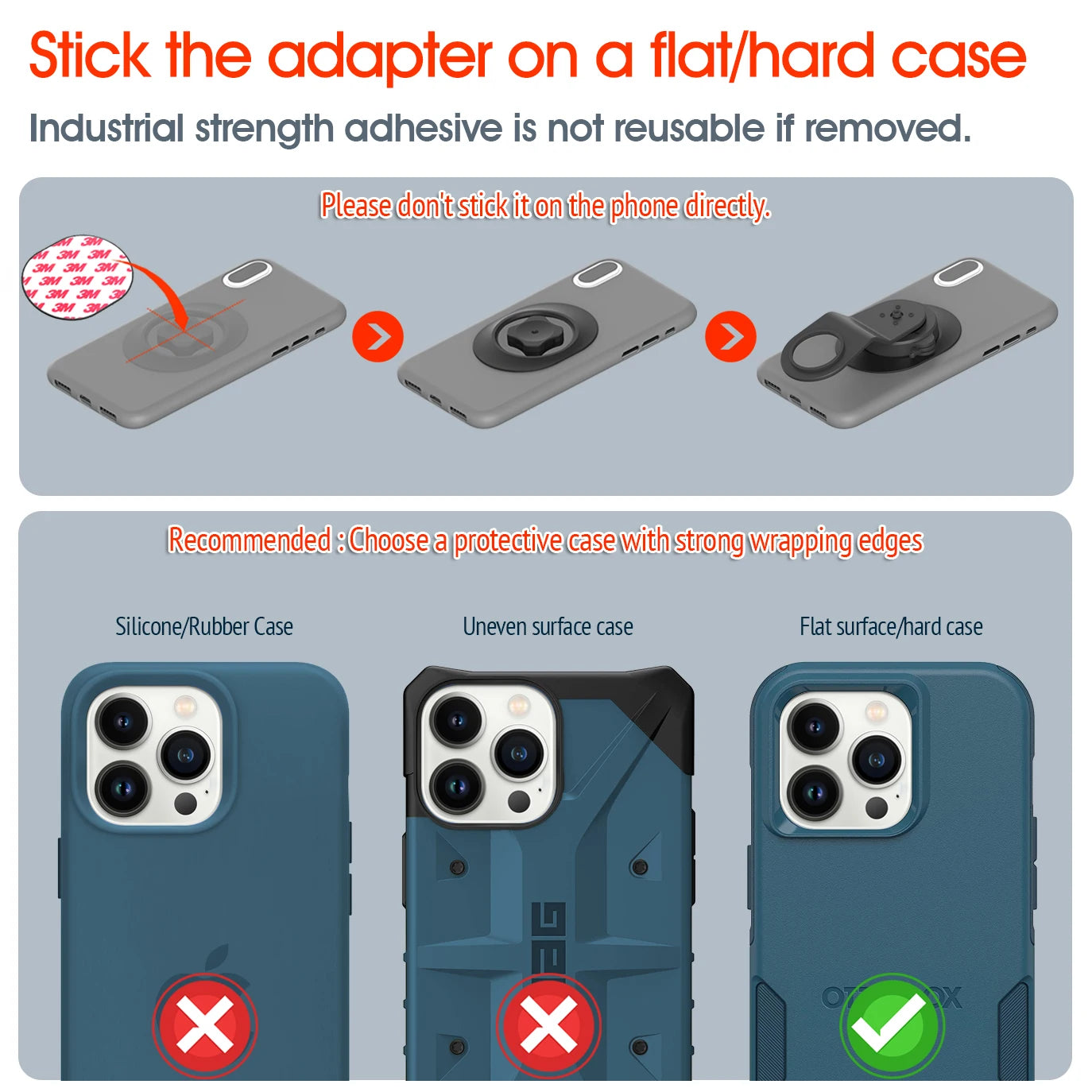 Bike Stem Phone Mount,Mountain Bicycle Phone Holder,Universal Aluminum Handlebar Cell Phone Cycling MTB Quick Attach/Detach.