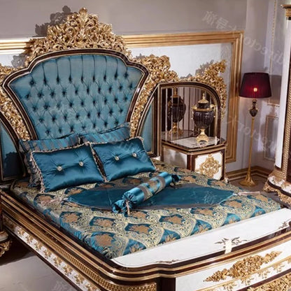 Europäische Prinzessin Bett Schlafen Ästhetik Hochzeit Hohe Qualität Erwachsene Ungewöhnliche Designer Bett Schlafzimmer Mode Muebles Möbel