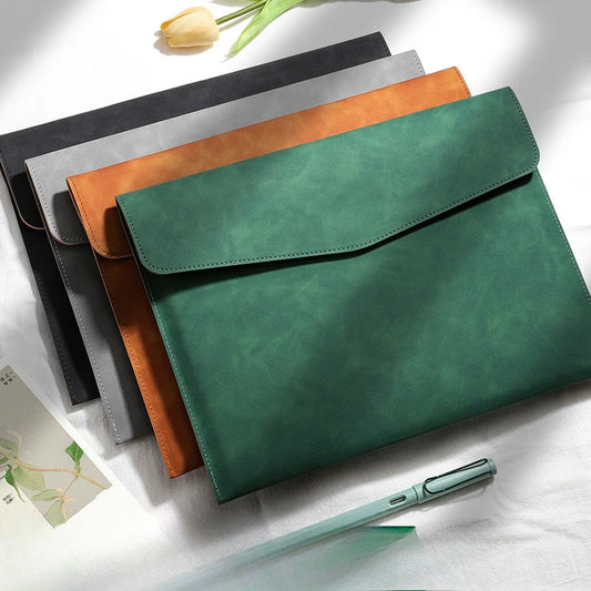 A4 File Storage Bag Simple File Folders Business Office School File Organizer Bags Laptop Sleeve.