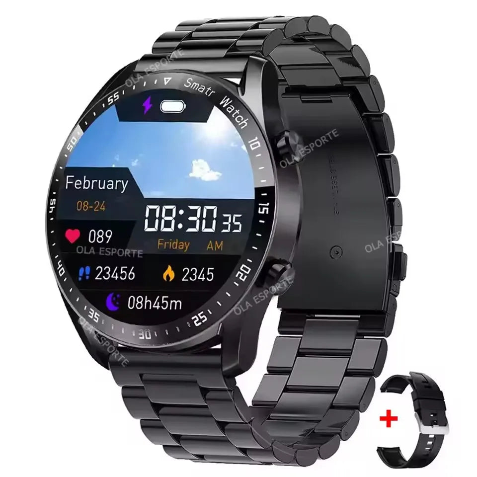 2025 NFC Bluetooth Call Smart Watch Men Full Screen GPS Sports Bracelet Waterproof ECG Health Monitor SmartWatch for IOS Android
