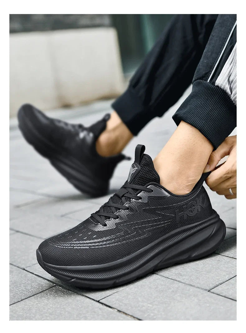 Men's Running Shoes Cushioning Outdoor Non-Slip Jogging Breathable Trainer Race Sneakers Luxury shoes Mesh Couple Off-road Shoes