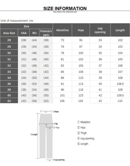 Summer Thin Men's Elastic Cotton Jeans Fashion Gray Comfortable Business Straight Casual Pants Brand Male Clothes Trousers.