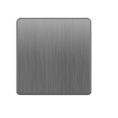 Große Neigungssteckdose im nordischen Stil, grau, 13 A, elektrische Schaltersteckdose nach britischem Standard, universelle Wand-Doppelsteckdose mit USB-Anschluss 2,1 A