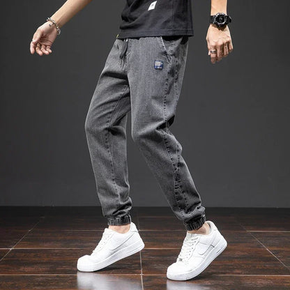 Spring Summer Jeans Men Fashion Tapered Harem Denim Pants Casual Jogger Baggy Jean Trousers Male Plus Size 5XL Streetwear