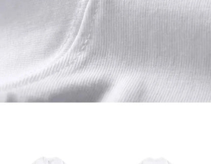 100% pure cotton summer high-end brand men's short sleeve round neck fashionable style half sleeved top breathable T-shirt