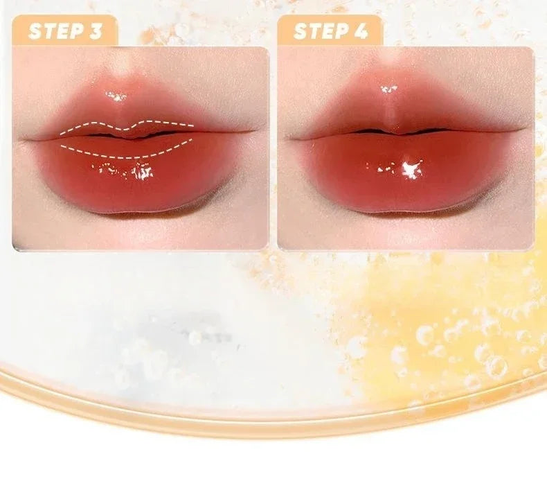 Judydoll Lip Glaze Mirror Shine Watery Lipstick Non-Stick Cup Long Lasting Moisturising Lip Tint Waterproof Makeup Cosmetics