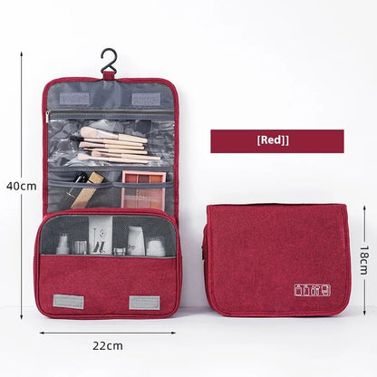 Foldable Toiletry Bag Organizer Hanging Storage Bathroom Makeup Case Cosmetic Bag Travel For Travel Business.
