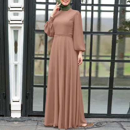 Muslim Women Abaya Long Sleeve Turkish Dresses Women Eid Long Maxi Dress Kaftan Arab Robe Dubai Islamic Clothing Moroccan Kaftan.