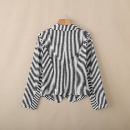 Stylish Autumn Long Sleeve Stripe Shirt 2025 ZANZEA Office Lady Blouses Women Shirts Elegant Lapel Neck OL Work Tops Mujer Femme.