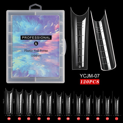 Extension False Nails Art Tips Acrylic Fake Finger Gel Polish Mold Sculpted Full Cover Press on Nails Manicures Accessories Tool.