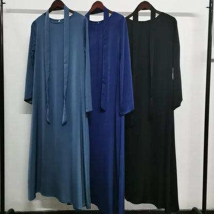 (No Scarf) Ramadan Eid Abaya Damen Dubai Luxury Kebaya Muslim Abayas Women Kaftan Long Dress Islam Dresses Caftan 9 Colors S-2XL.